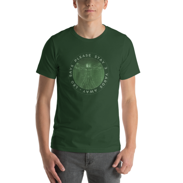 Da Vinci Social Distance - Green - Team Wrong - Short-Sleeve Unisex T-Shirt