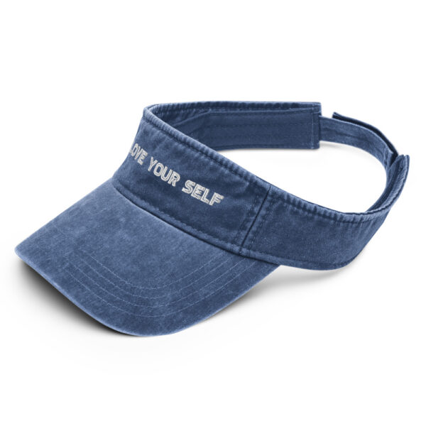 White Logo  - Denim visor - Love Your Self - Image 7