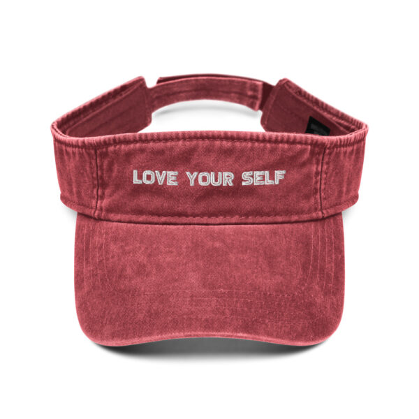 White Logo  - Denim visor - Love Your Self - Image 8